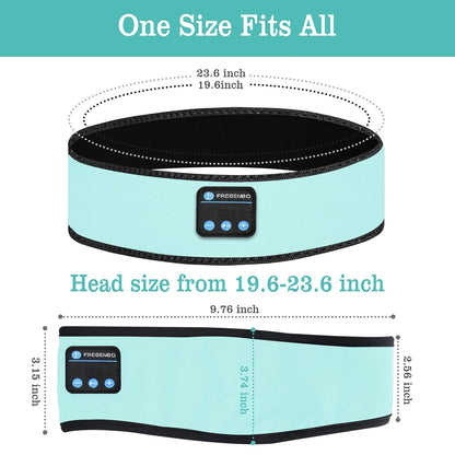 Sleep Headphones Headband, Wireless Music Sports Headband Headphones with Ultra-Thin HD Stereo Speakers, Workout Sport Headphones for Running Yoga Meditation, Comfortable for Side Sleepers