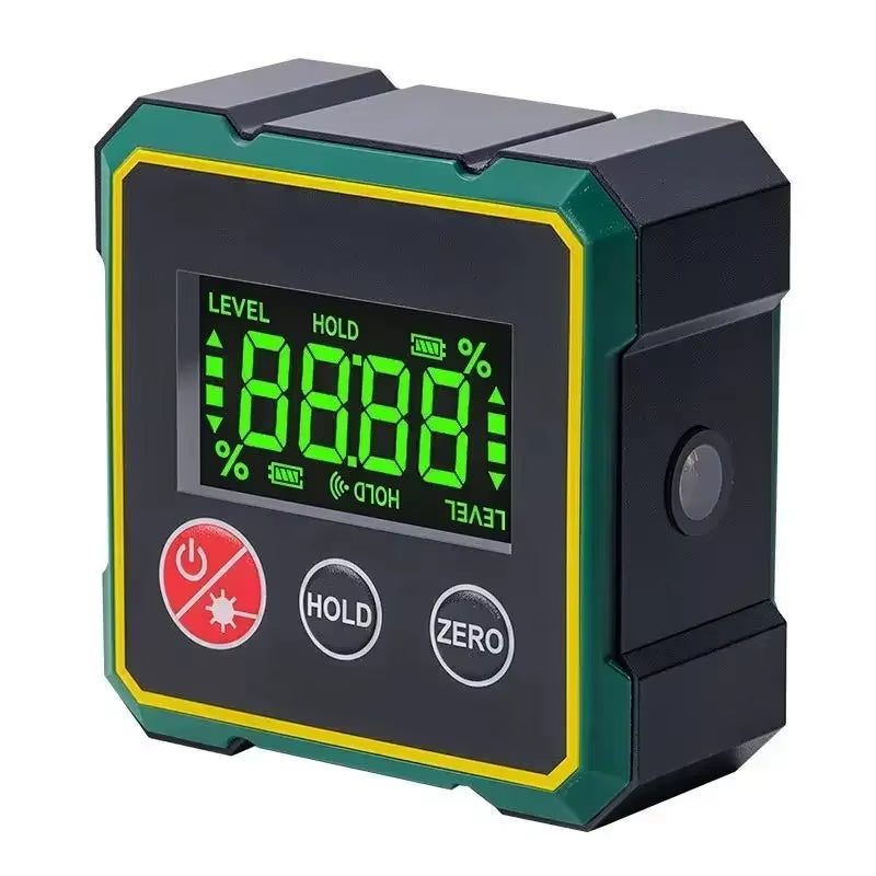 Laser Electronic Measurement Level Digital Display Slope Inclinometer USB Charging Angle Finder Double Sided Magnetic Protractor