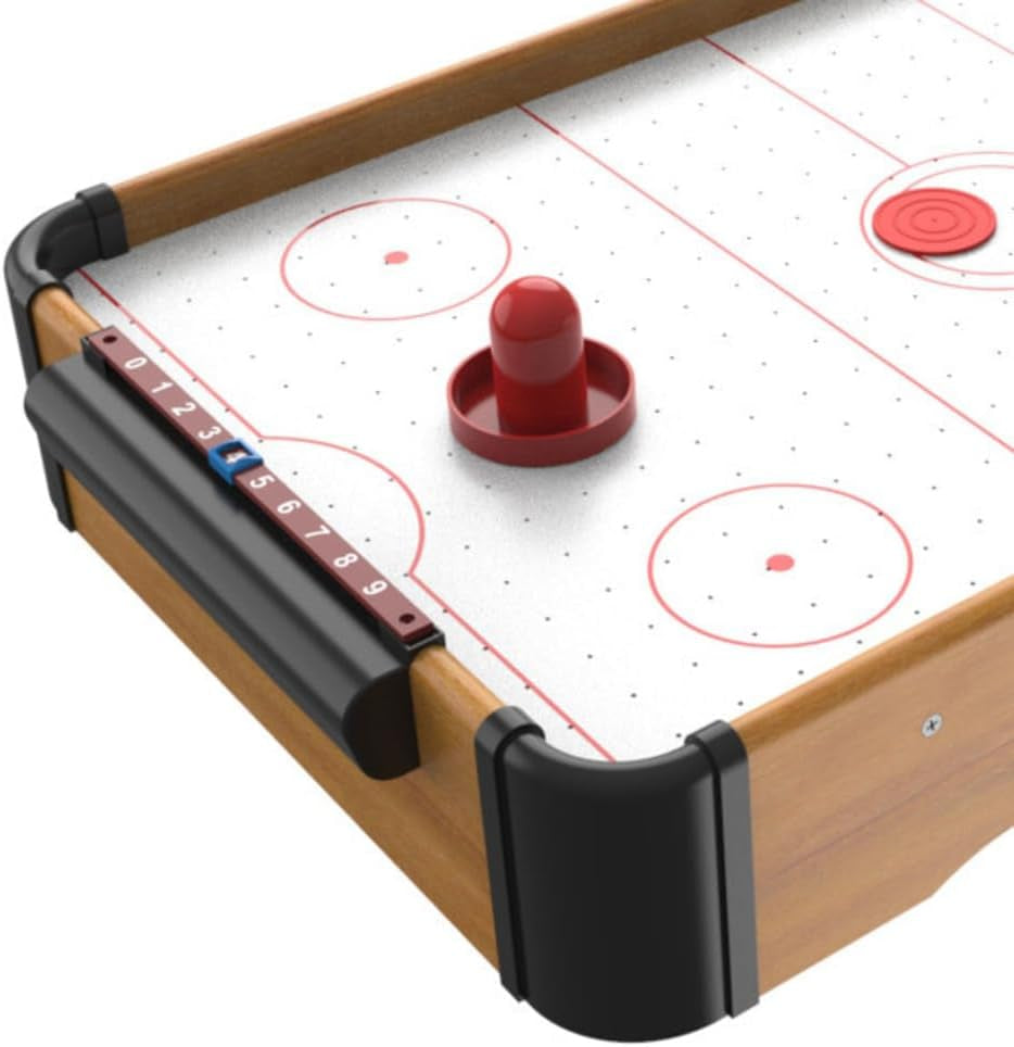 Air Hockey Table Mini Arcade Game - 22-Inch Tabletop Board Game for Girls and Boys, Battery-Operated, and Includes Puck and Paddles by Hey Play